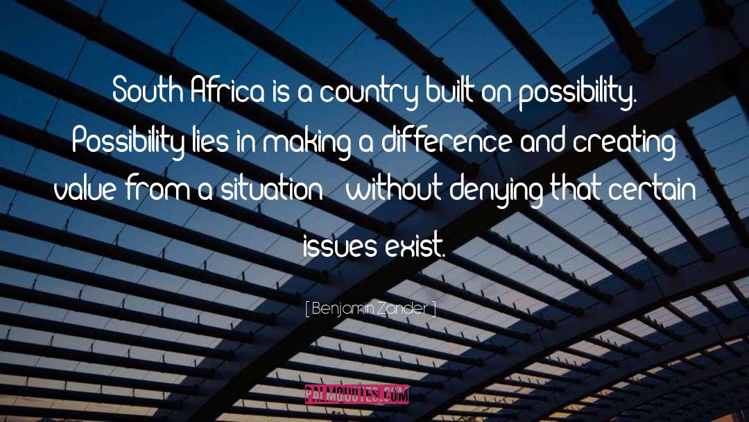 South Africa 6 June 1966 quotes by Benjamin Zander