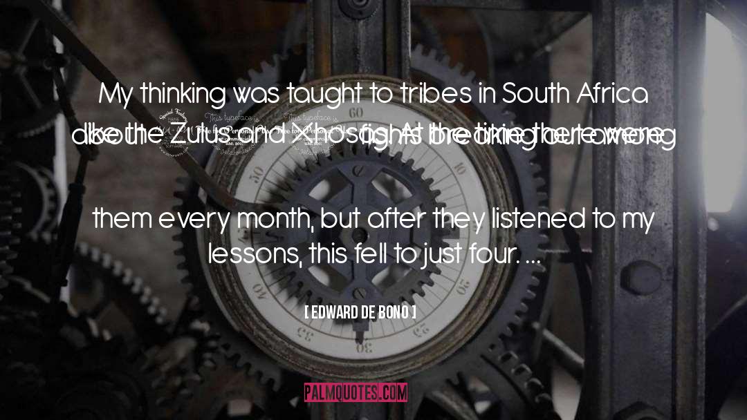 South Africa quotes by Edward De Bono