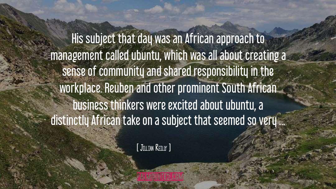 South African quotes by Jillian Reilly