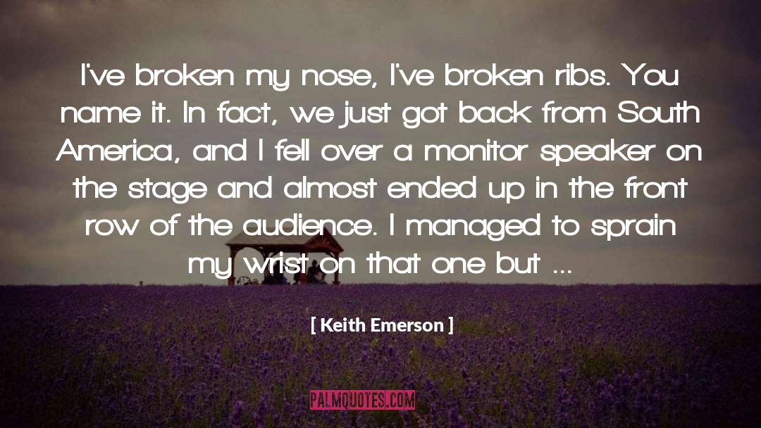 South America quotes by Keith Emerson