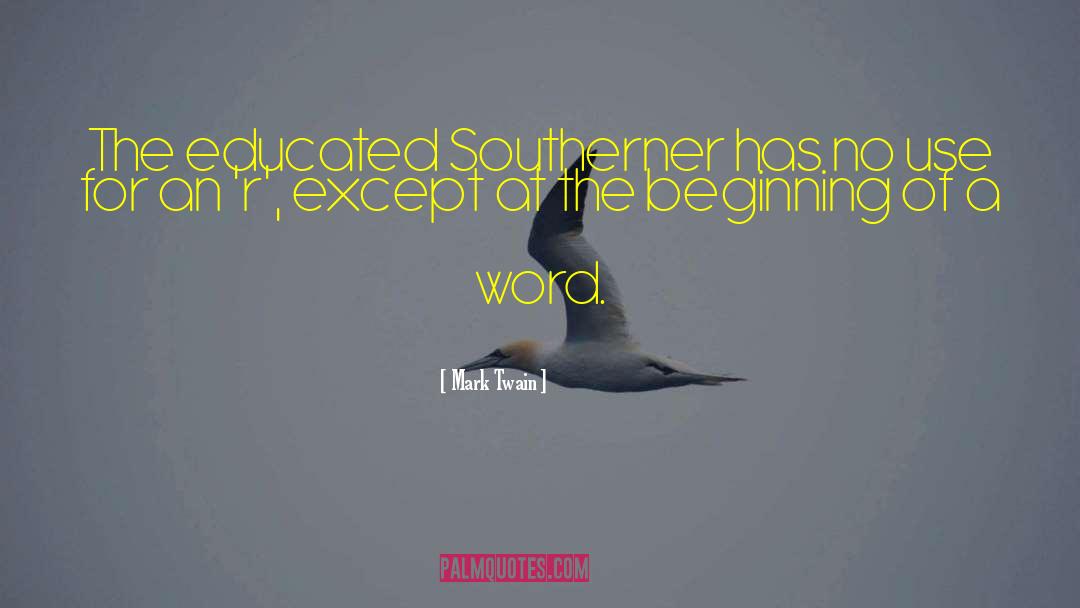 Southerner quotes by Mark Twain