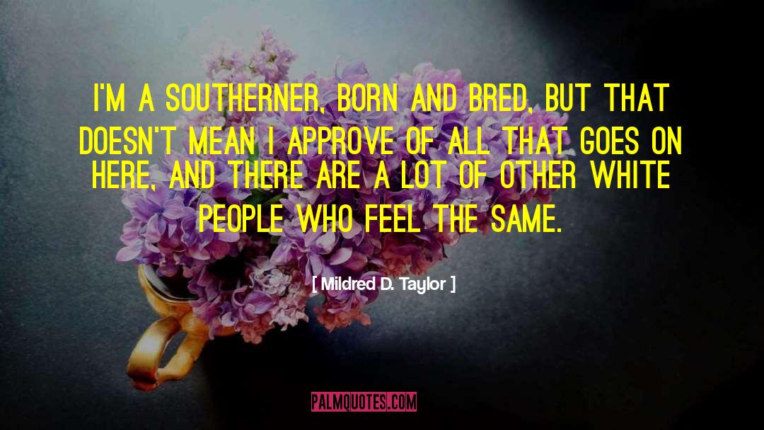 Southerner quotes by Mildred D. Taylor