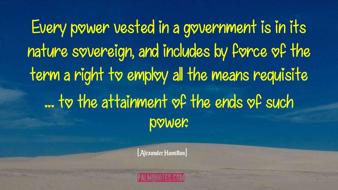 Sovereign quotes by Alexander Hamilton
