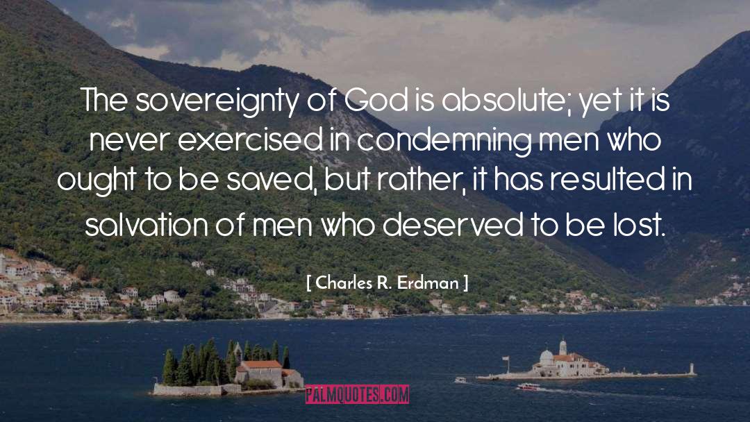 Sovereignty Of God quotes by Charles R. Erdman