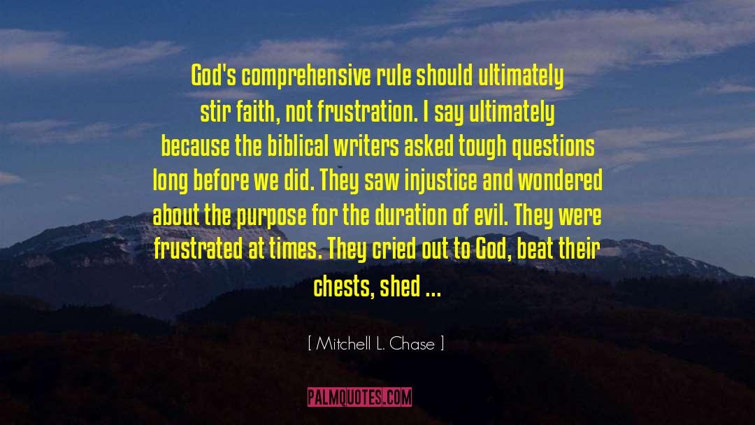 Sovereignty Of God quotes by Mitchell L. Chase