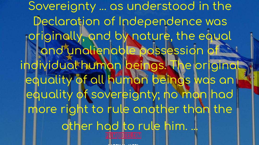 Sovereignty quotes by Harry V. Jaffa