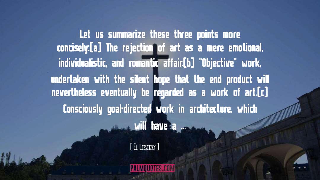 Soviet Architecture quotes by El Lissitzky