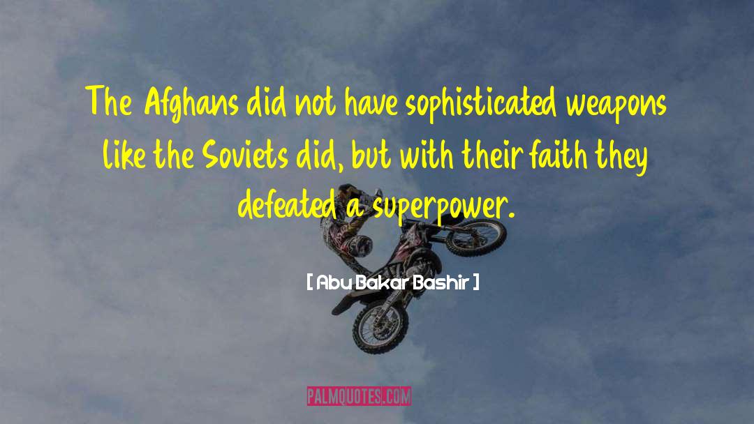 Soviets quotes by Abu Bakar Bashir
