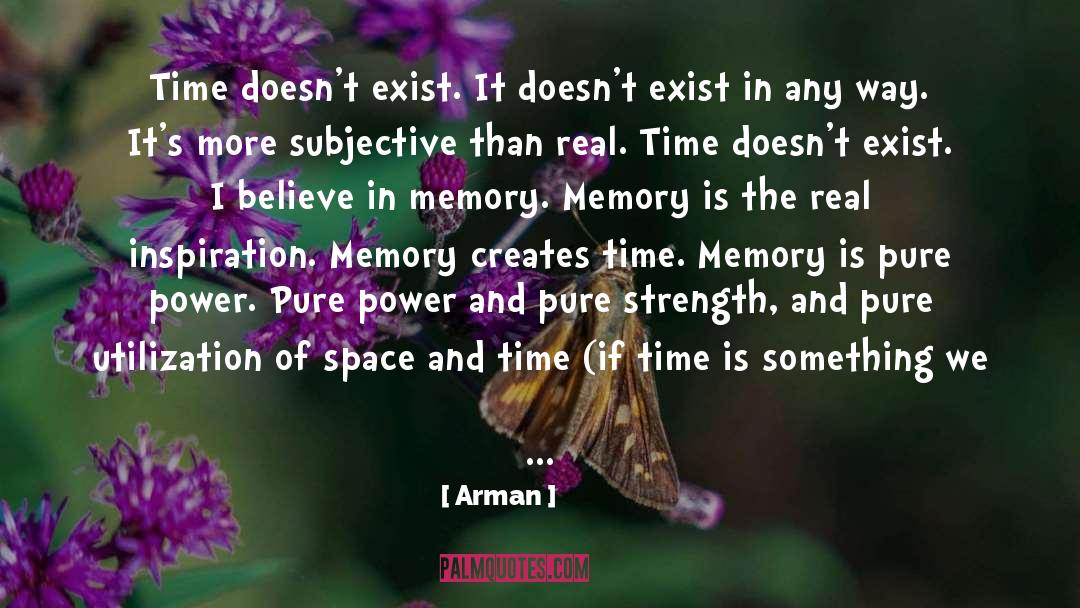 Space And Time quotes by Arman