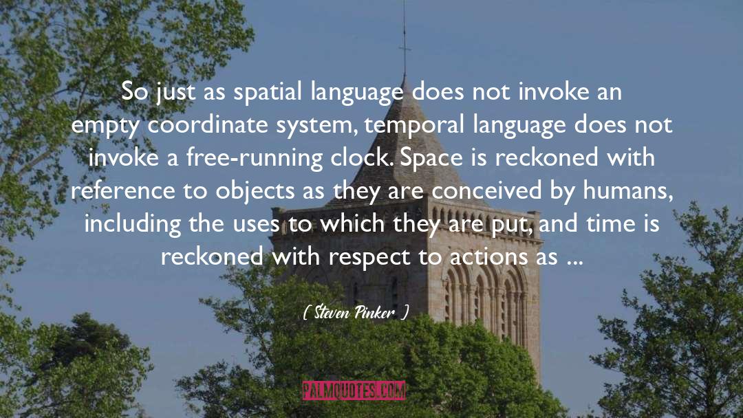 Space And Time quotes by Steven Pinker