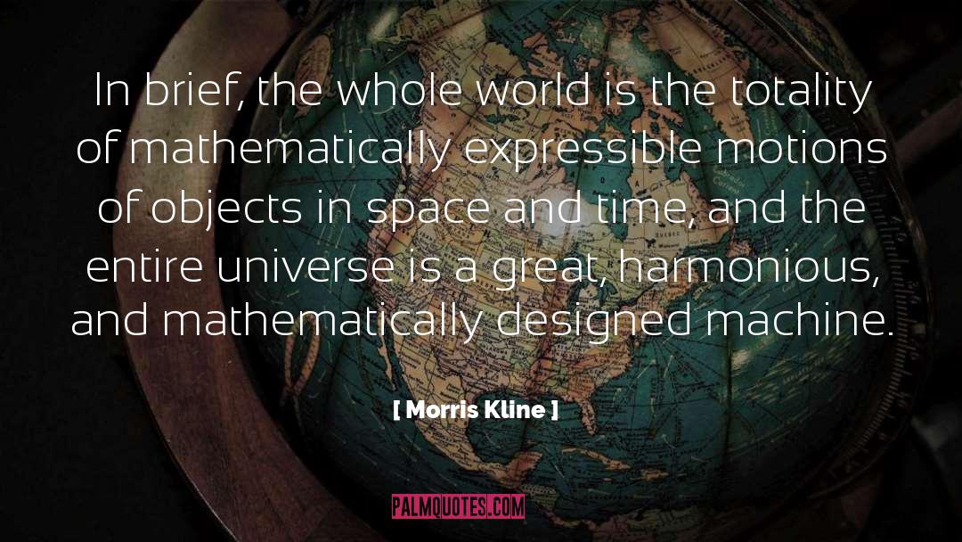 Space And Time quotes by Morris Kline