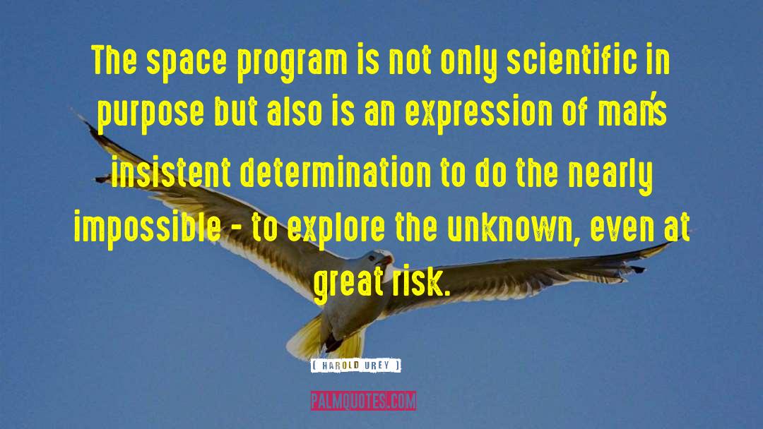 Space Program quotes by Harold Urey