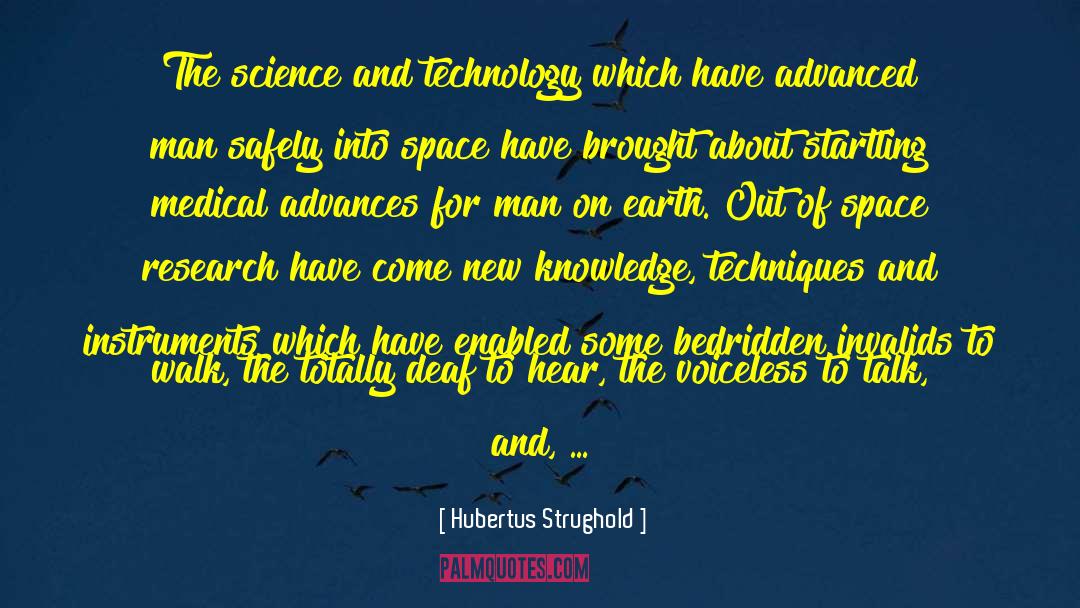 Space Research quotes by Hubertus Strughold