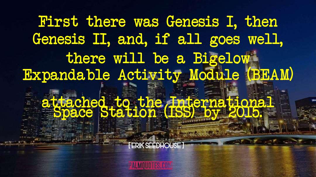 Space Station quotes by Erik Seedhouse