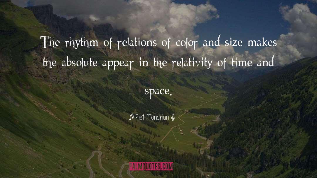 Space Time quotes by Piet Mondrian