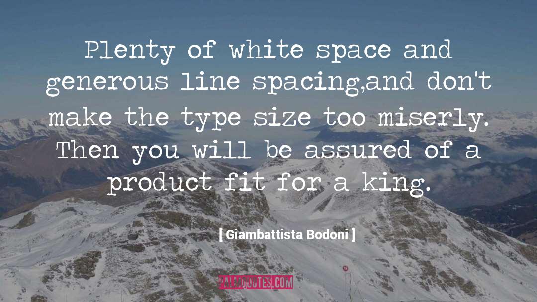 Space Western quotes by Giambattista Bodoni