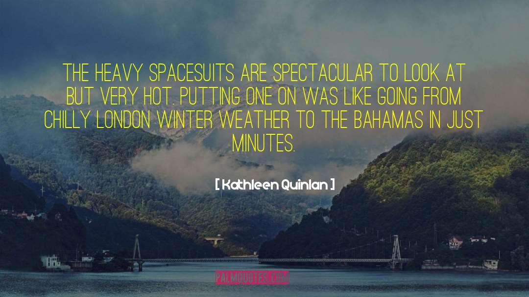 Spacesuits quotes by Kathleen Quinlan