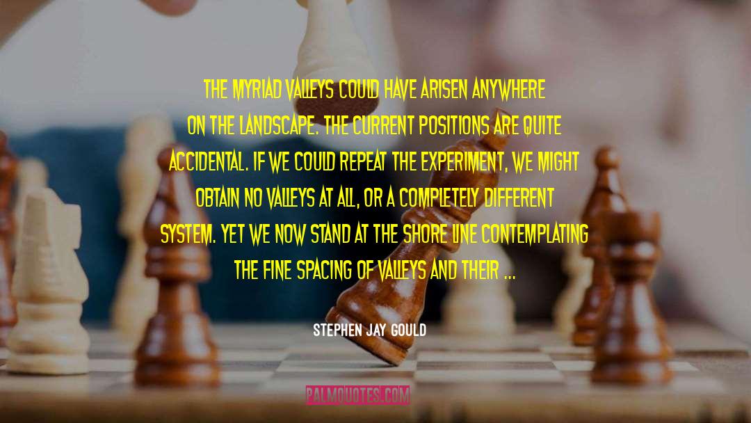 Spacing quotes by Stephen Jay Gould