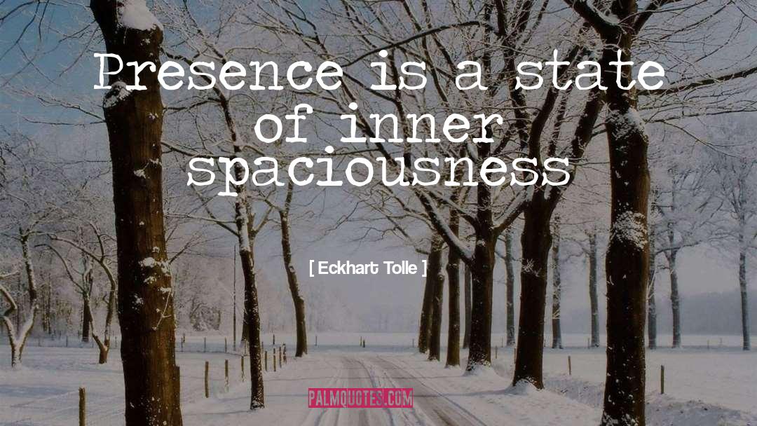 Spaciousness quotes by Eckhart Tolle