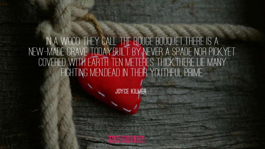 Spade quotes by Joyce Kilmer