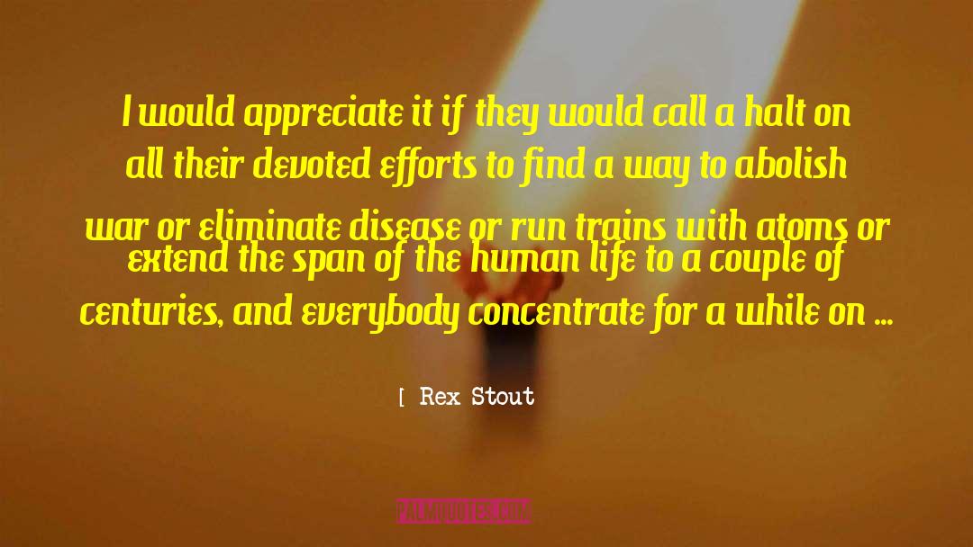 Span quotes by Rex Stout