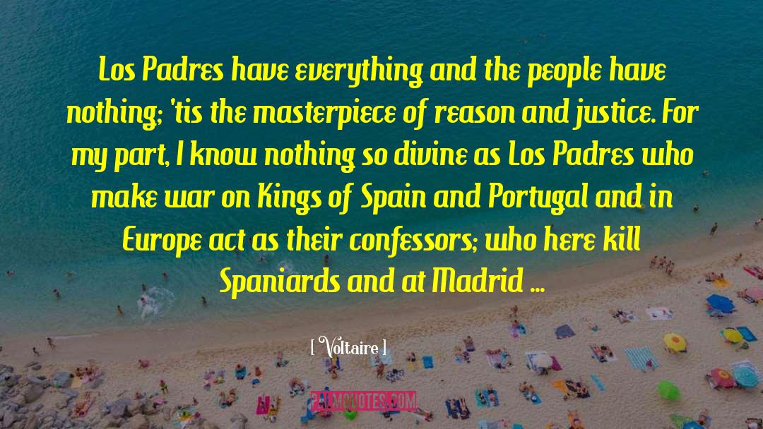 Spaniards quotes by Voltaire