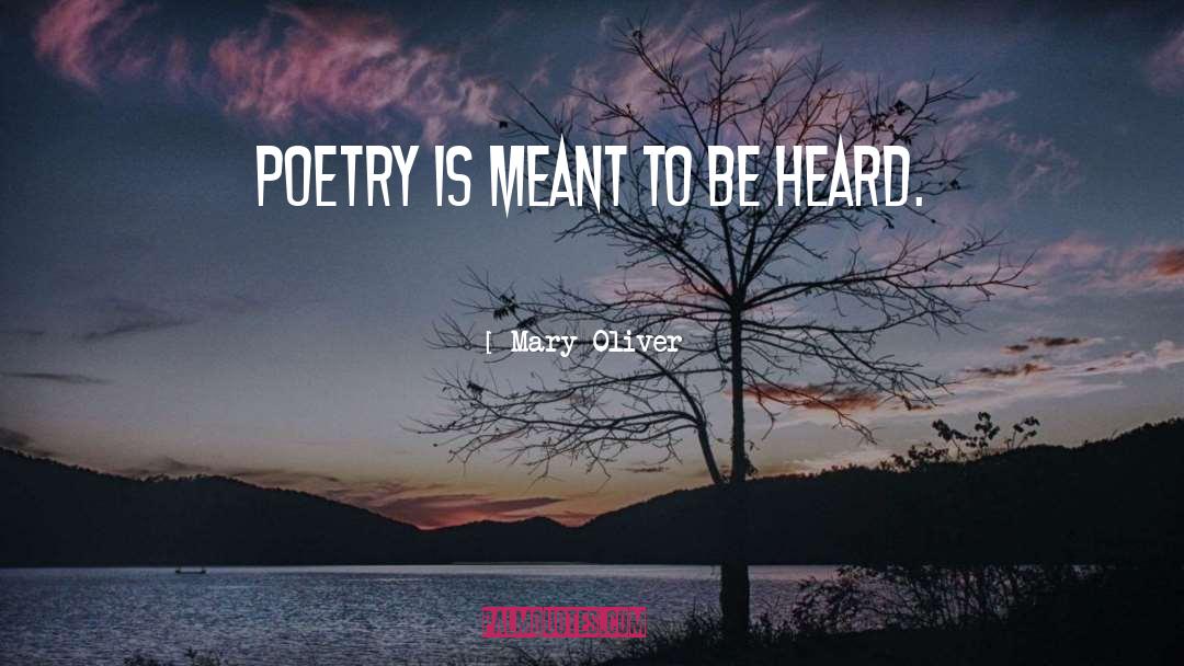 Spanish Poetry quotes by Mary Oliver