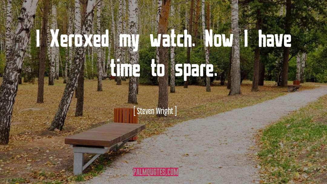 Spare Time quotes by Steven Wright
