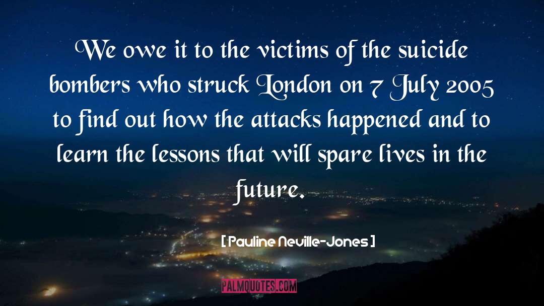 Spares quotes by Pauline Neville-Jones