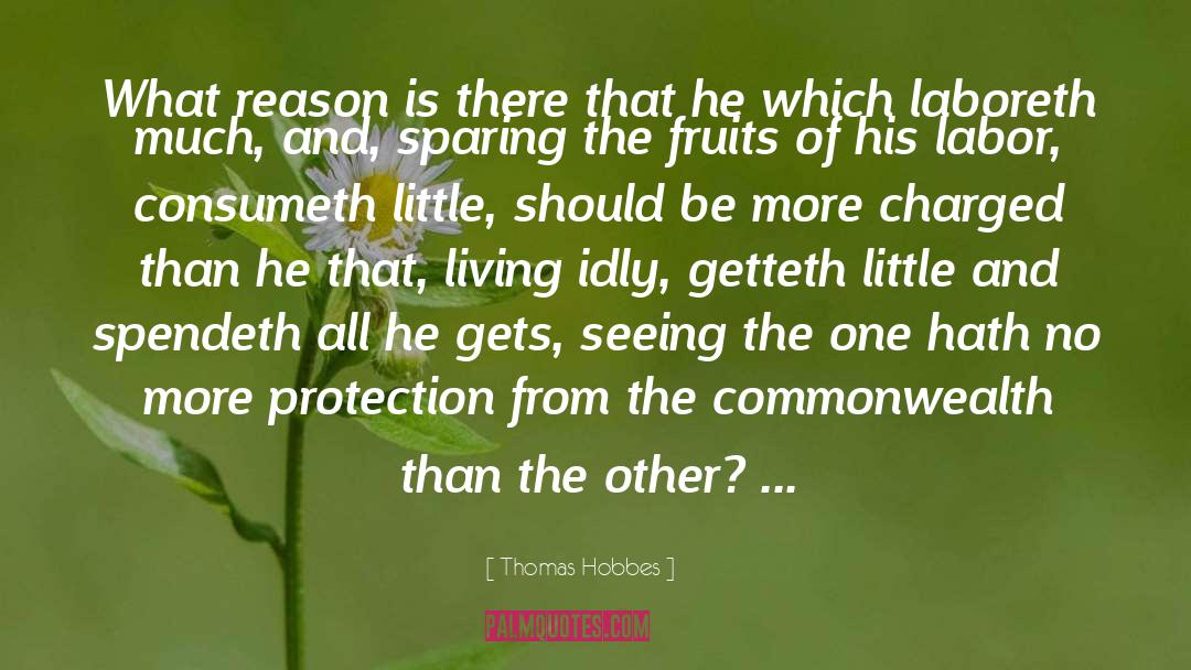 Sparing quotes by Thomas Hobbes