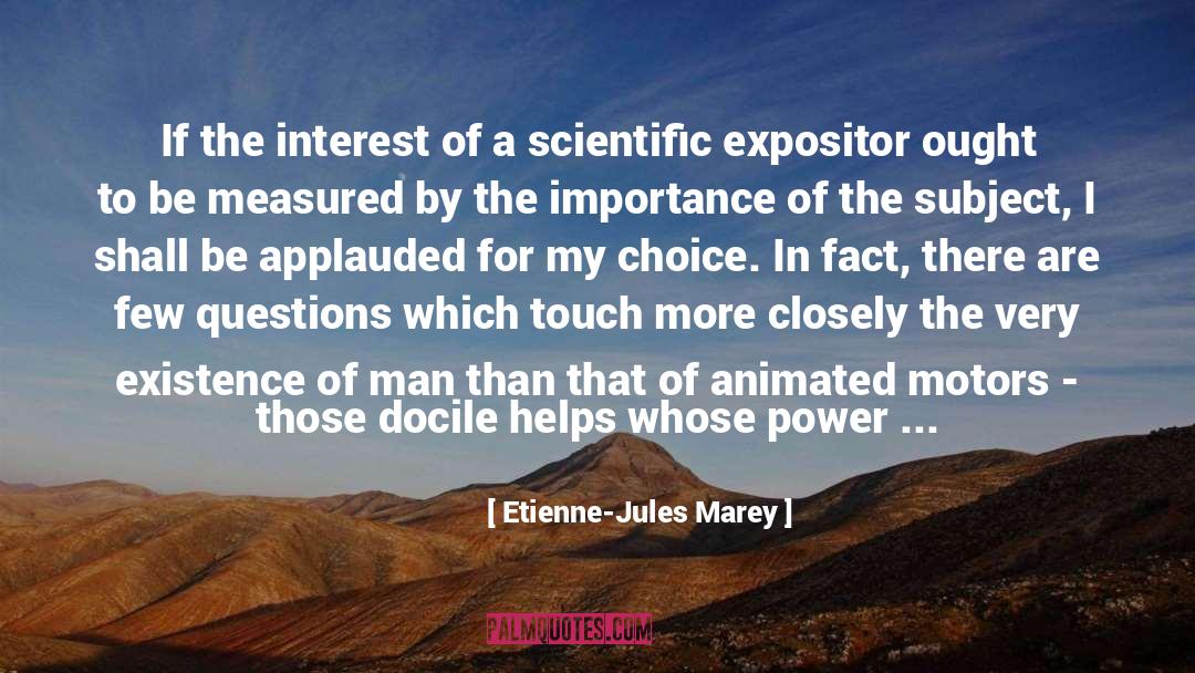 Sparing quotes by Etienne-Jules Marey