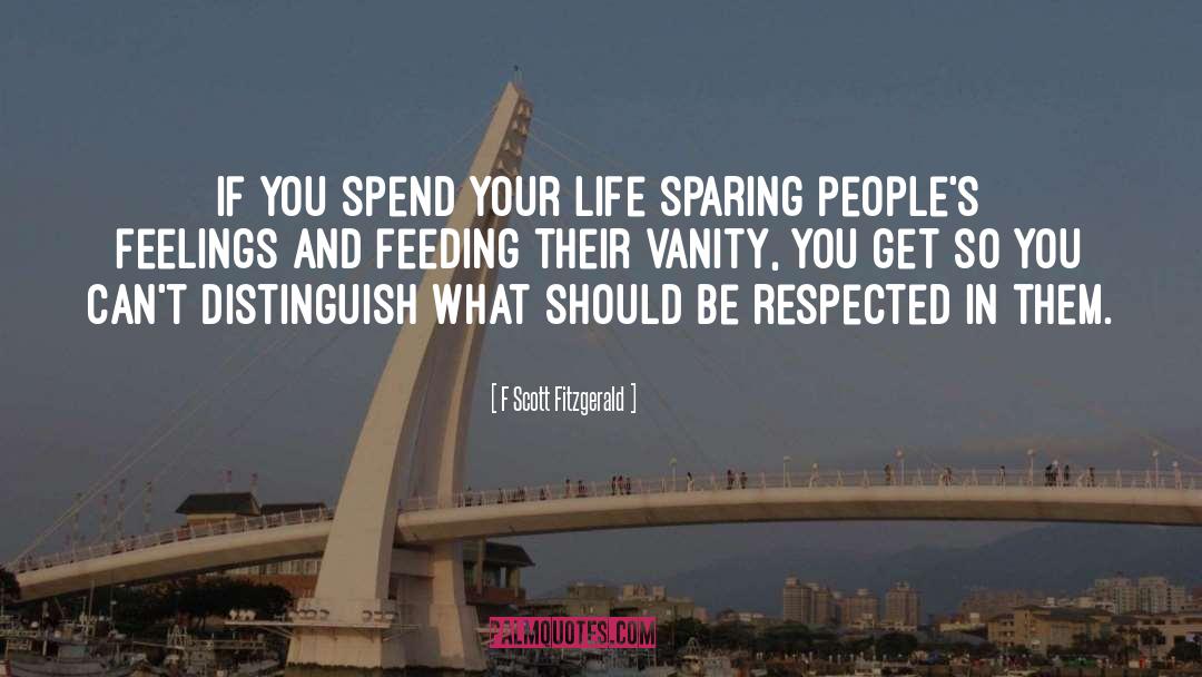 Sparing quotes by F Scott Fitzgerald