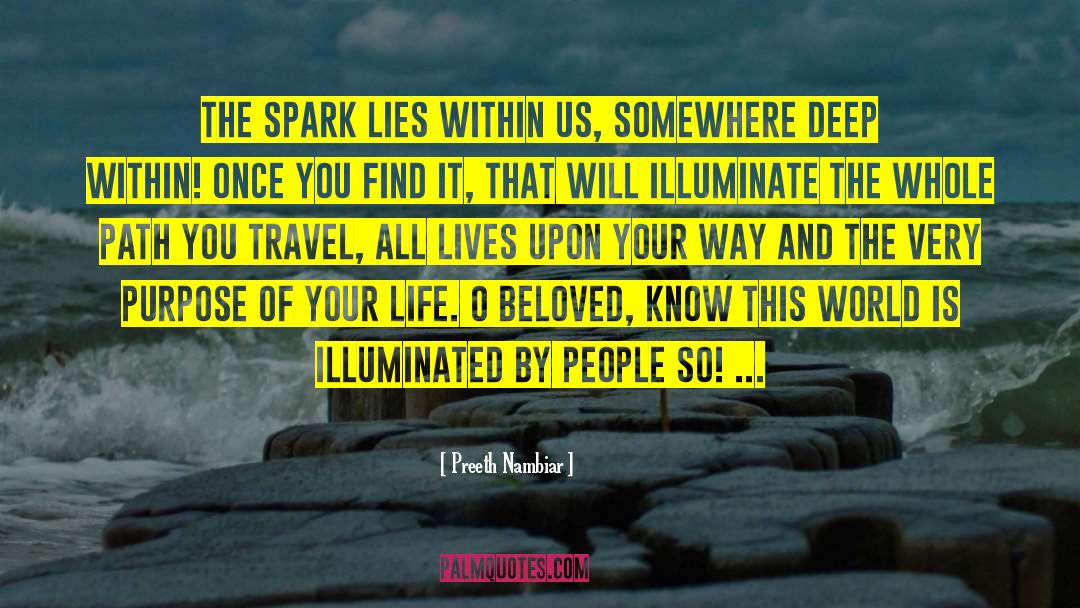 Spark In Life quotes by Preeth Nambiar