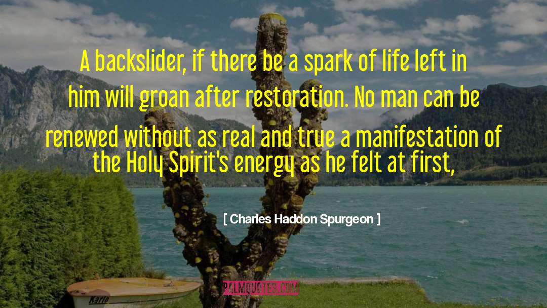 Spark Of Life quotes by Charles Haddon Spurgeon