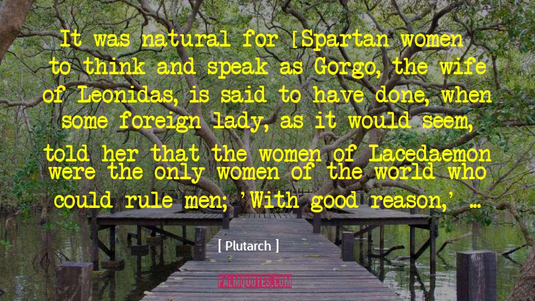 Spartan quotes by Plutarch