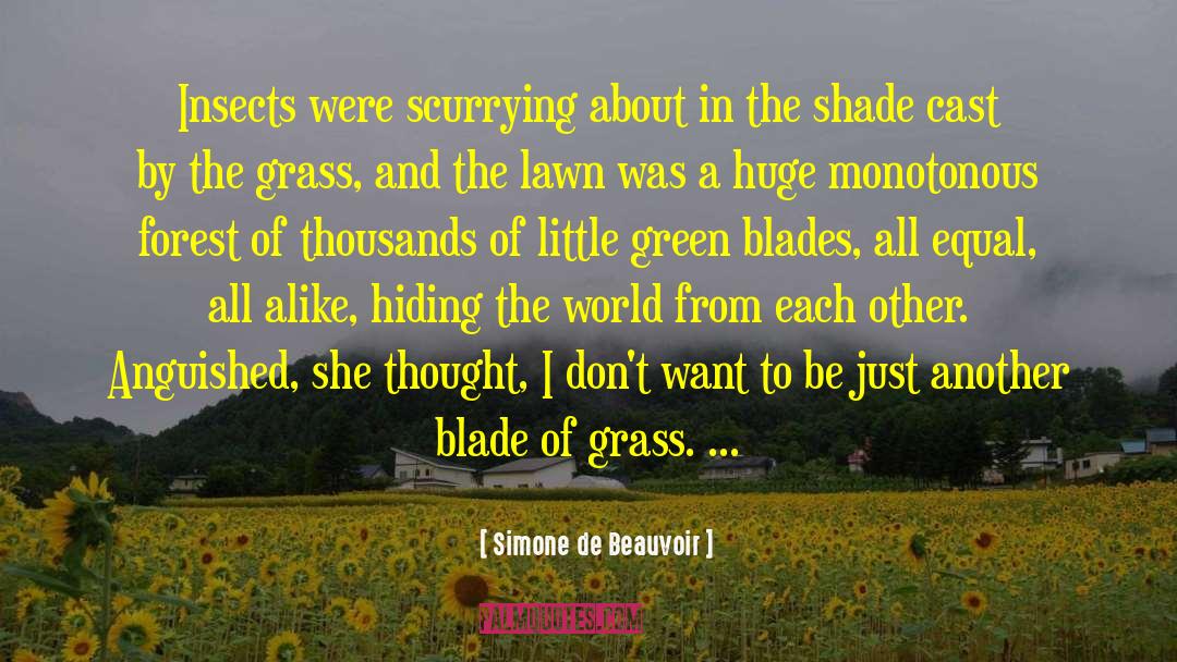 Spartina Grass quotes by Simone De Beauvoir