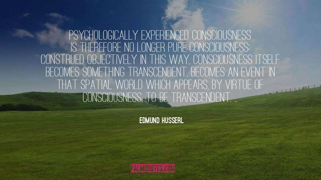 Spatial quotes by Edmund Husserl