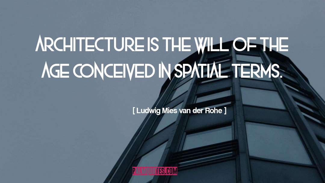 Spatial quotes by Ludwig Mies Van Der Rohe