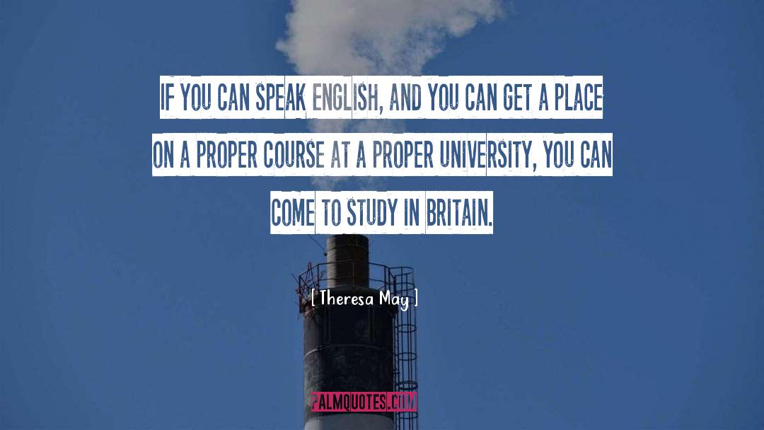 Speak English quotes by Theresa May