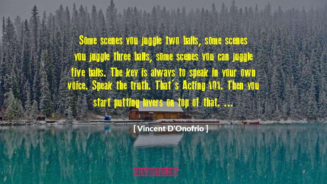 Speak In Your Own Voice quotes by Vincent D'Onofrio