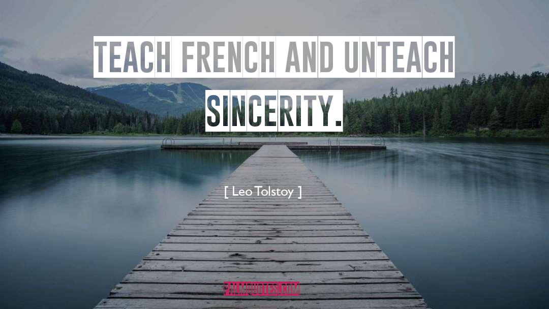 Speaking French quotes by Leo Tolstoy