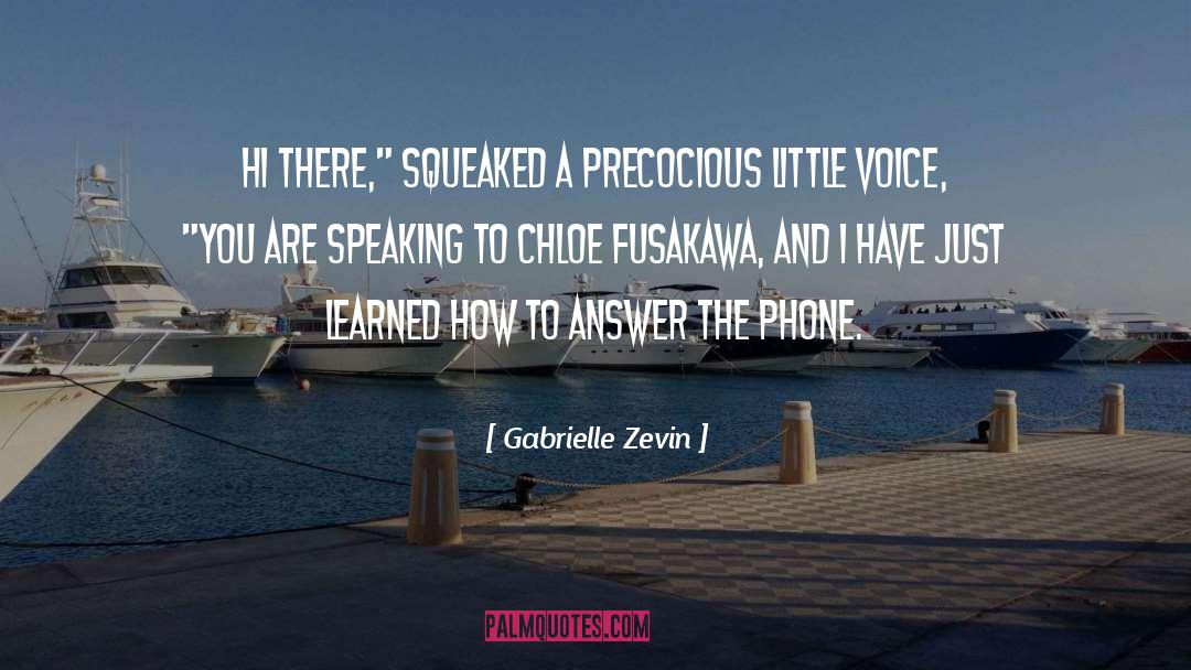 Speaking Skills quotes by Gabrielle Zevin