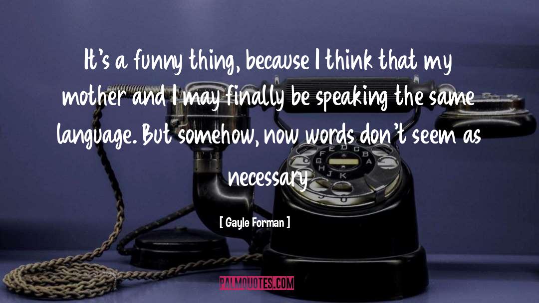 Speaking The Same Language quotes by Gayle Forman