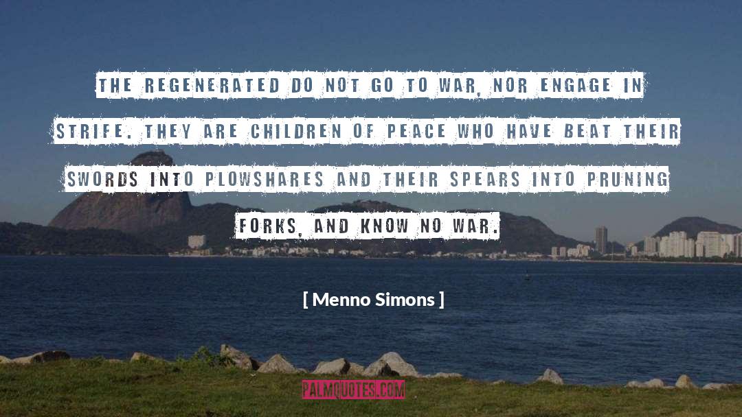 Spears quotes by Menno Simons