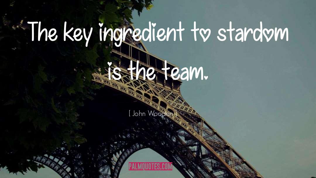 Specia Ingredient quotes by John Wooden