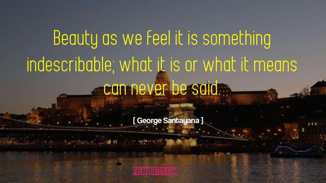 Special Beauty quotes by George Santayana