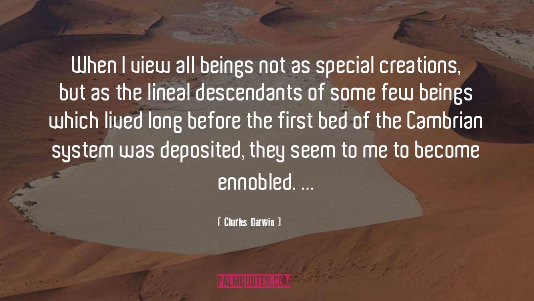 Special Creation quotes by Charles Darwin