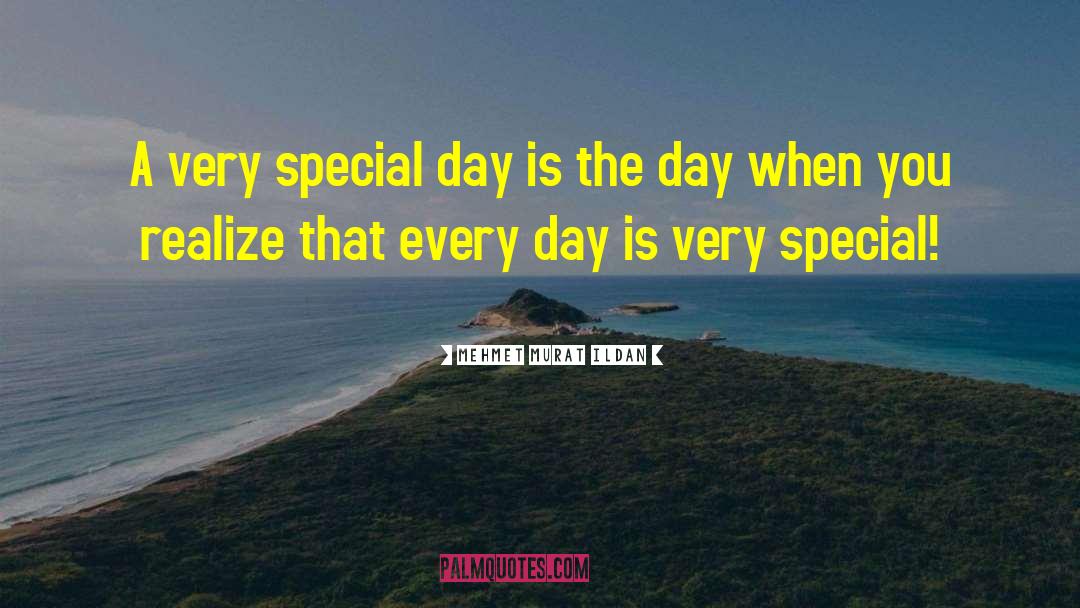Special Day quotes by Mehmet Murat Ildan