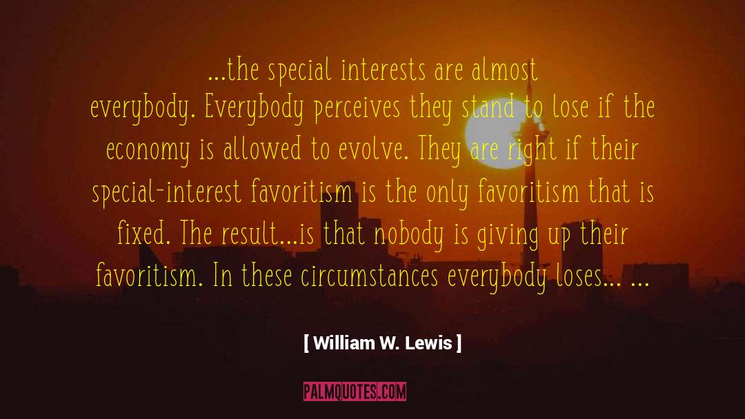 Special Interests quotes by William W. Lewis