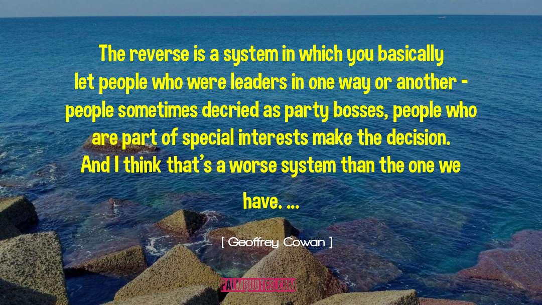 Special Interests quotes by Geoffrey Cowan